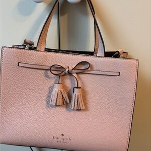 Kate Spade Pink Blush Satchel with Tassel Detail